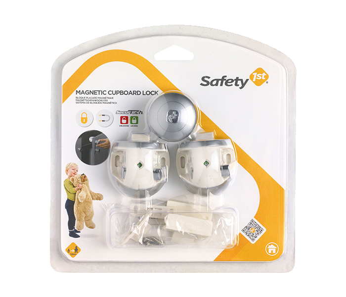 Safety 1st 33110024 Magnetic Lock - Silver & White - Zoom Image 4