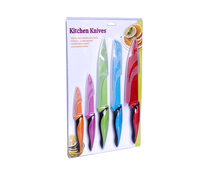 Taqdeer KN-9303 Non Stick Kitchen Knives Set - 5 Pieces - Zoom Image 3