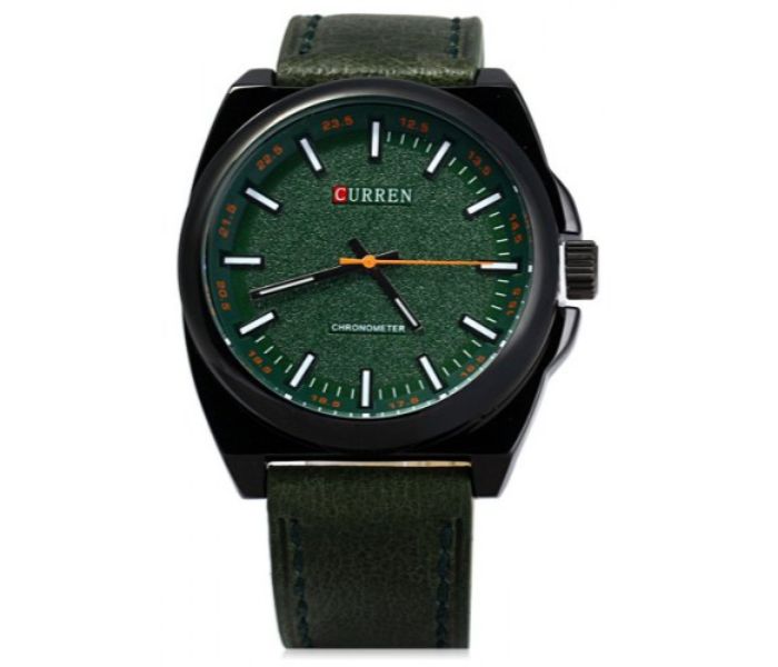 Curren 8168 Casual Analog Quartz Watch For Men Green - Zoom Image 2