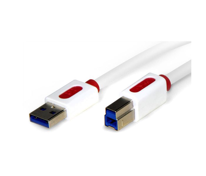 Promate Linkmate-U3 Super Speed Type-A to Type-B USB 3.0 Cable, White - Zoom Image 4