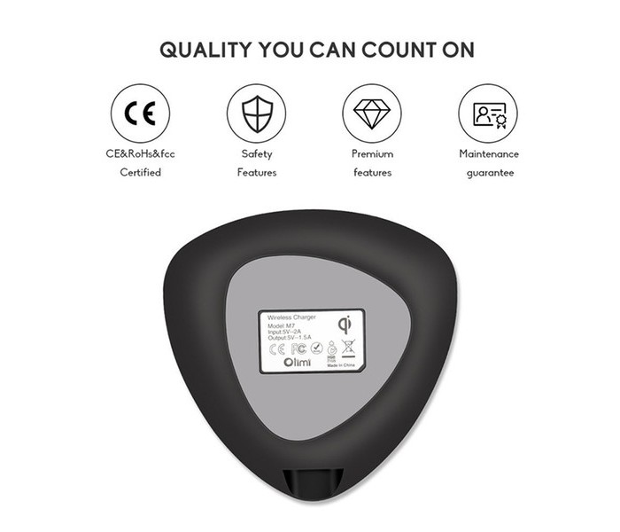 Wireless Charger For All Qi Enabled Smartphones and Devices Multicolor - Zoom Image 3