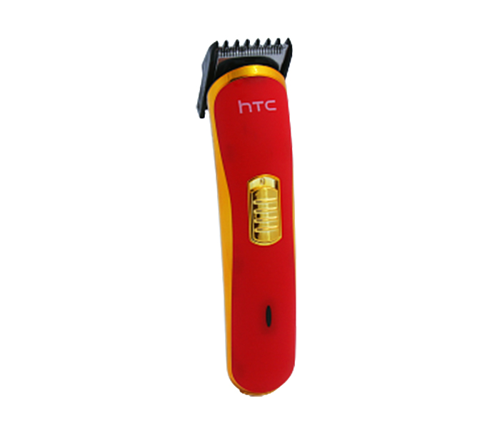 HTC AT-1103A Rechargeable Hair Trimmer With Portable Dock for Charging - Red - Zoom Image 2