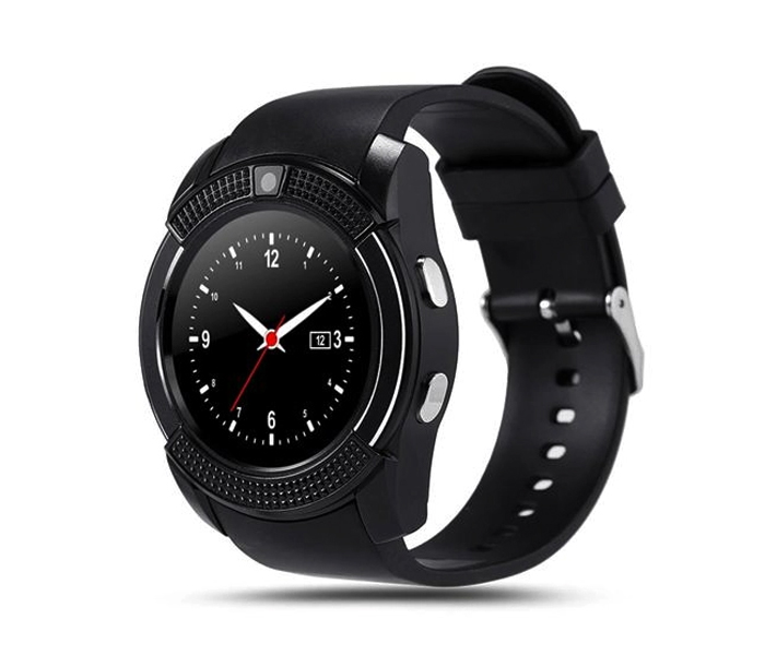 Bingo V8 Bluetooth Smart Watch With Sim And Camera - Black - Zoom Image 1