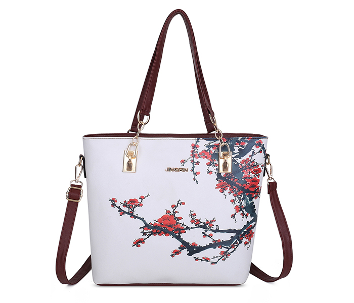 Dcart HB20105 6 Piece Floral Style Handbag Set Maroon - Zoom Image 3