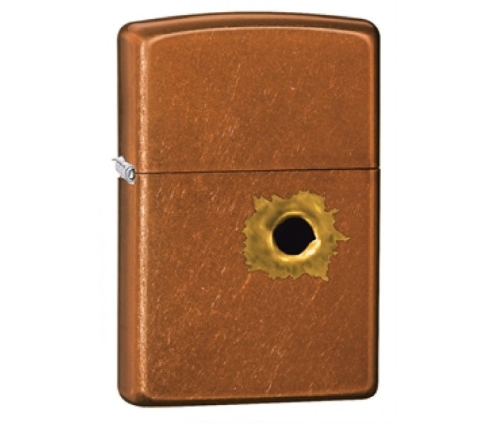 Zippo 24717 Toffee Bullet Hole Lighter Brown - Zoom Image 2