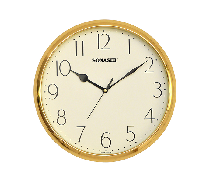 Sonashi SWC-801 Wall Clock, Golden - Zoom Image