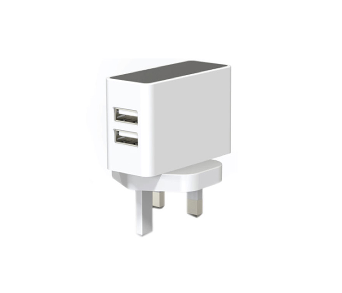 Geepas GA1959 Dual USB Travel Charger - White - Zoom Image 1