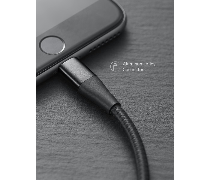 Anker A8452 Powerline II Plus Lightning Cable 3 ft Black - Zoom Image 3