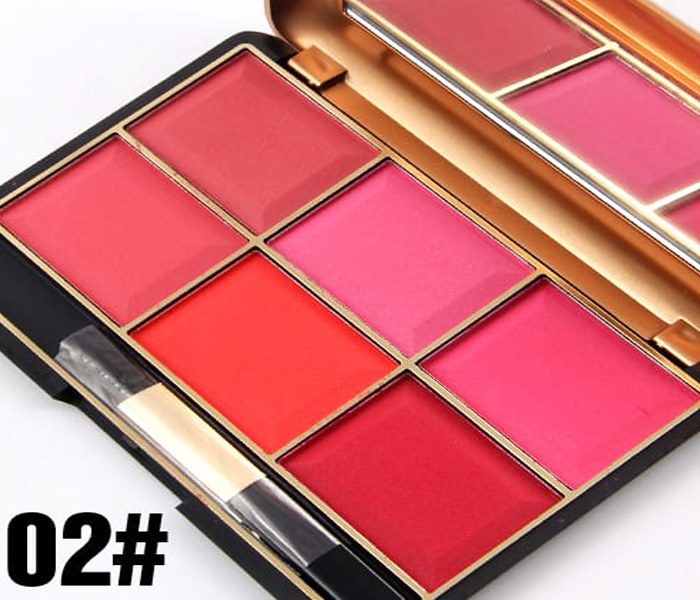 Miss Rose 7004-014Y Professional Make-Up 6-Colors Blusher 02 - Zoom Image 1