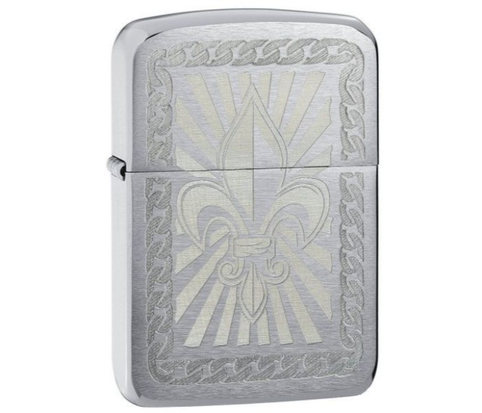 Zippo 28325 Fleur De Lis Lighter Silver - Zoom Image