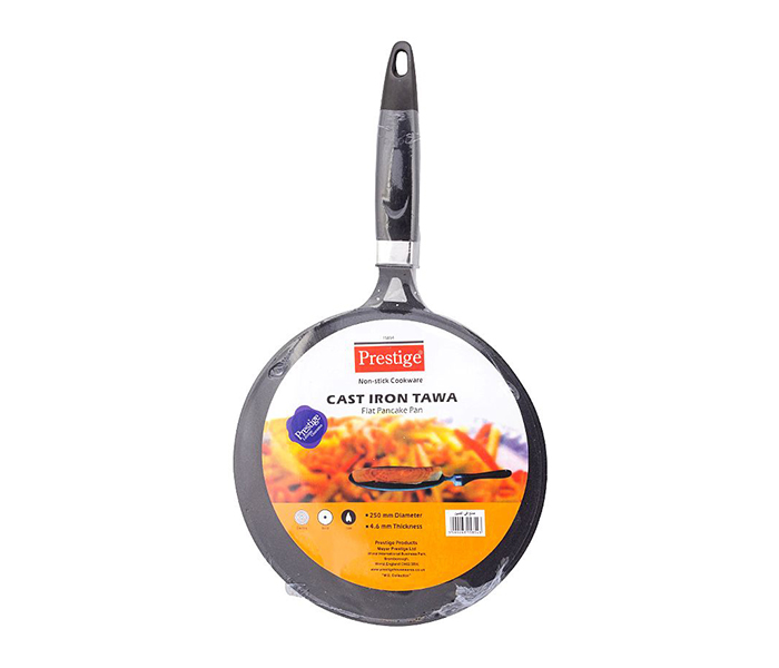 Prestige PR15854 250MM Ethenic Cast Iron Tawa - Black - Zoom Image 3