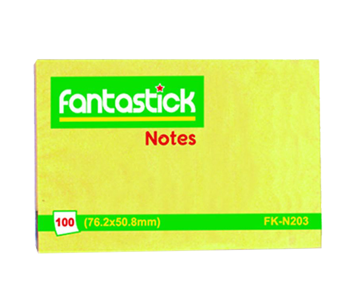 Fantastick FK-N203 2 x 3 Inch Sticky Note, Yellow - Pack of 12 - Zoom Image 1