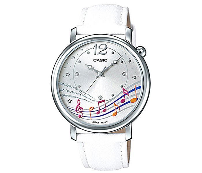 Casio LTP-E123L-7ADF Womens Analog Watch White - Zoom Image