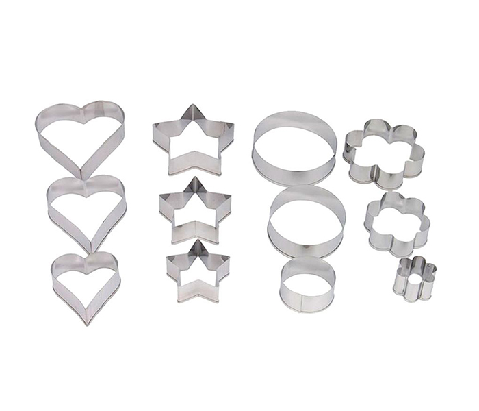 Prestige PR5685 12 Pieces Biscuit Cutters, Silver - Zoom Image 1