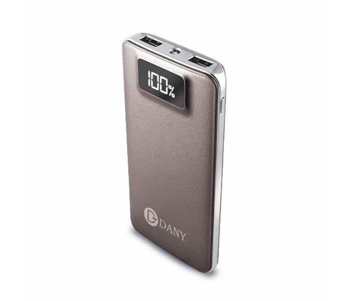 Dany X-100 Alpha 10,000 mAh Powerbank with LED Light - Grey - Zoom Image 1