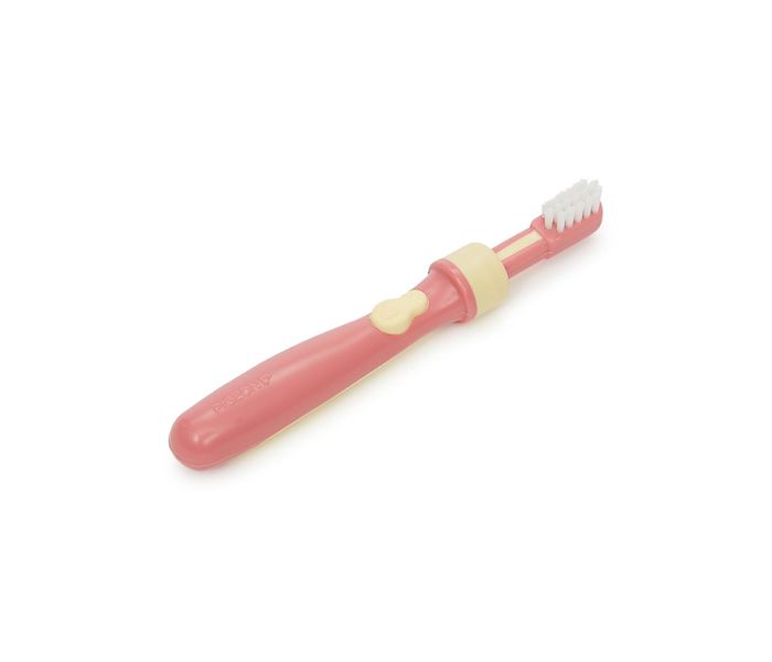 Pigeon N11583535A L-3 Training Toothbrush - Yellow & Pink - Zoom Image 2