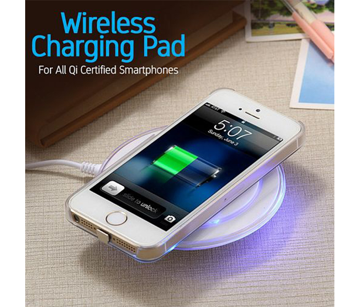 ZE Universal Multi-Color Wireless Charging Pad for All Qi Certified Smartphones - Zoom Image 3