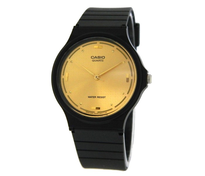 Casio MQ-76-9ALDF Unisex Analog Watch Black and Gold - Zoom Image