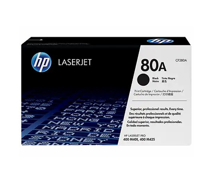 HP-CF280A LaserJet Toner Cartridge (80A) - Black - Zoom Image