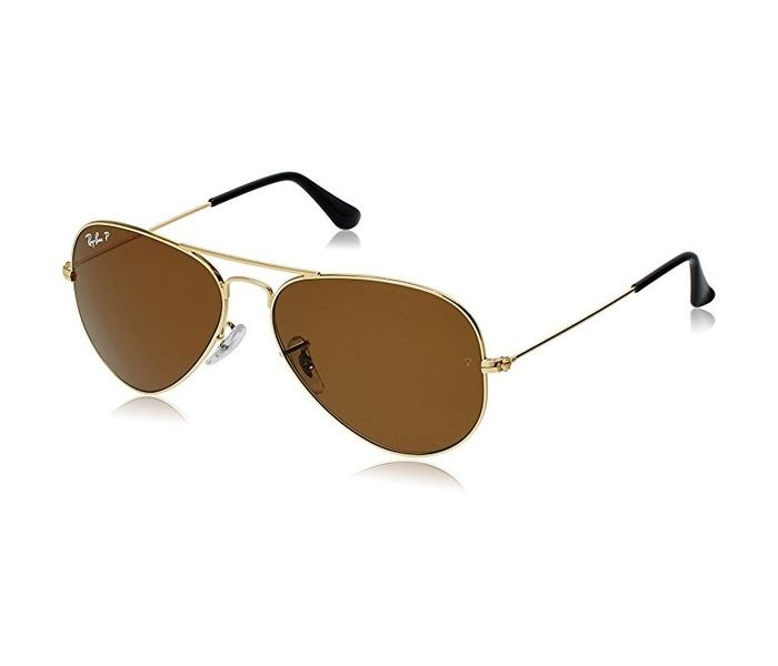 Ray-Ban RB30250015758 Pilot Gold Frame & Polarised Brown Mirrored Sunglasses for Unisex - Zoom Image 2