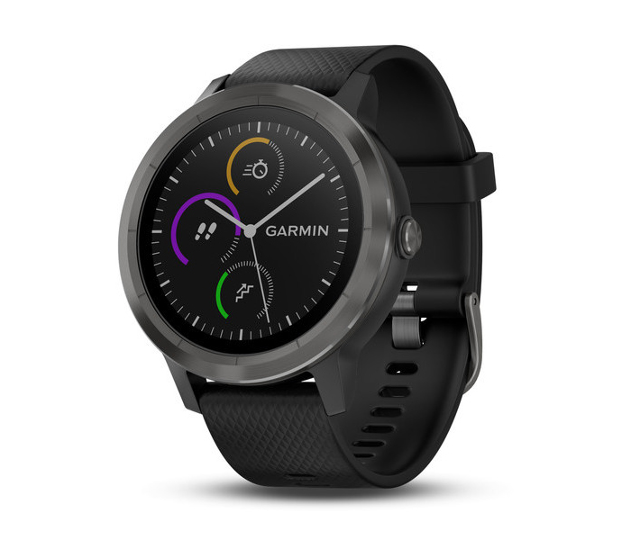 Garmin Vívoactive 3 Smart Watch With Silicone Band - Black - Zoom Image 1