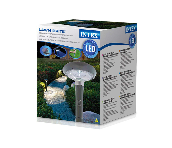 Intex ZX-28689-56695 Solar Landscape LED Light with Solar Panel - Grey - Zoom Image 3