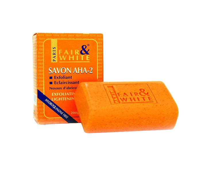 Fair & White N16174139A AHA-2 Exfoliating Soap - Orange, 200g - Zoom Image