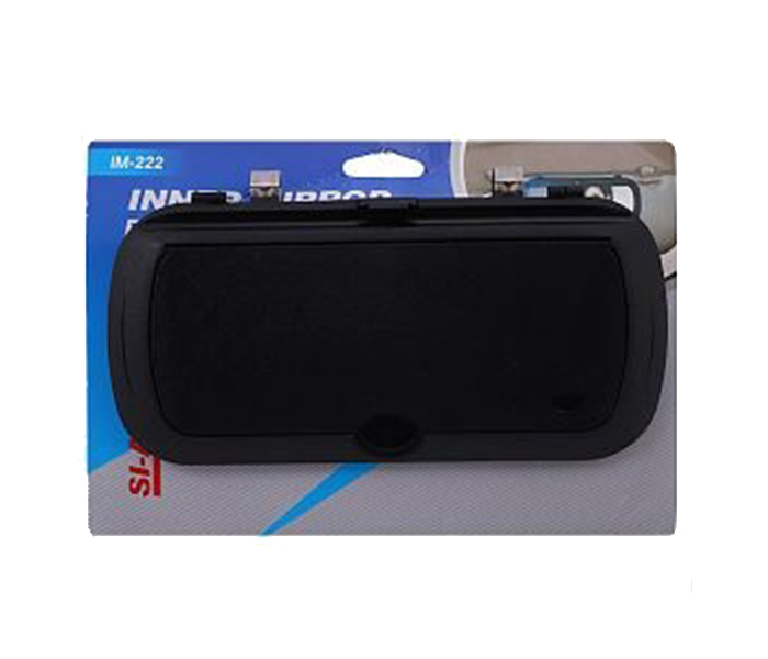 Car Visor Inner Mirror with Automatic Lights, Black - Zoom Image 3