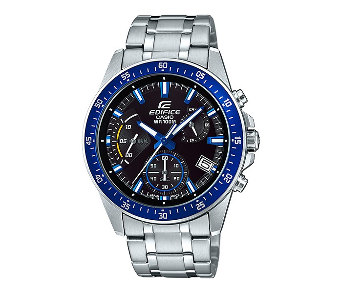 Casio Edifice EFV-540D-1A2VDF Mens Analog Watch Silver and Black - Zoom Image