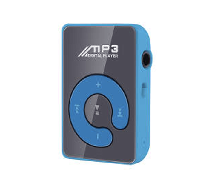 Fashion Clip Mini Mp3 Music Media Player Support Micro Sd Card - Blue - Zoom Image