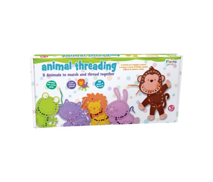 Fiesta Crafts T-2730 Threading Animals Assorted - Zoom Image 1