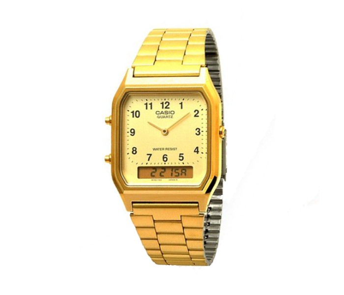 Casio AQ-230GA-9BMQ (CN) Mens Casual Analog and Digital Watch Gold - Zoom Image 5