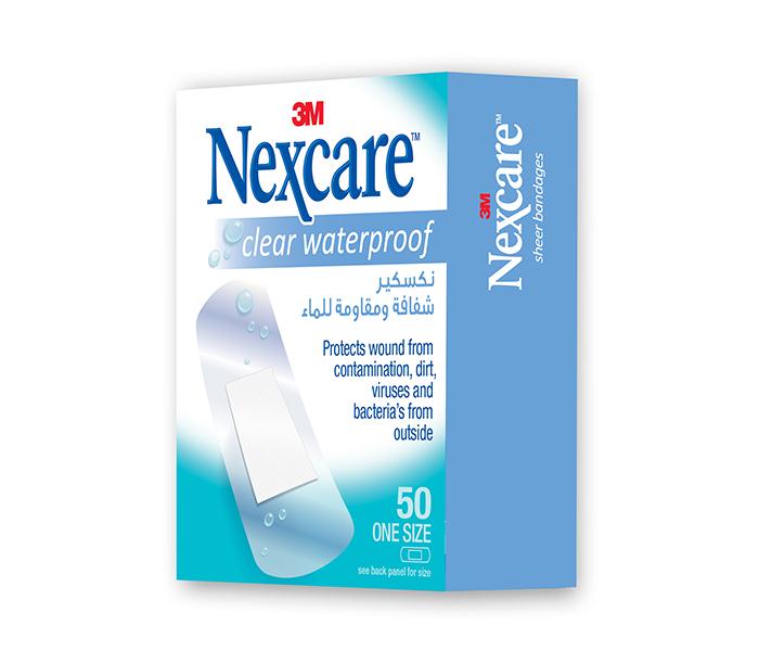 3M Nexcare Cwp-50 Clear Waterproof Bandages - 50 Piece - Zoom Image