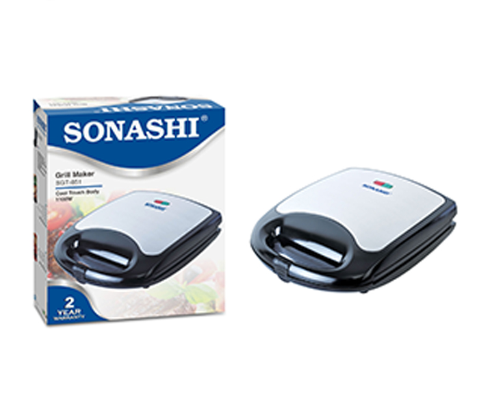 Sonashi SGT-851 (VDE) 1100W 4 Slice Grill Maker - Silver - Zoom Image 3