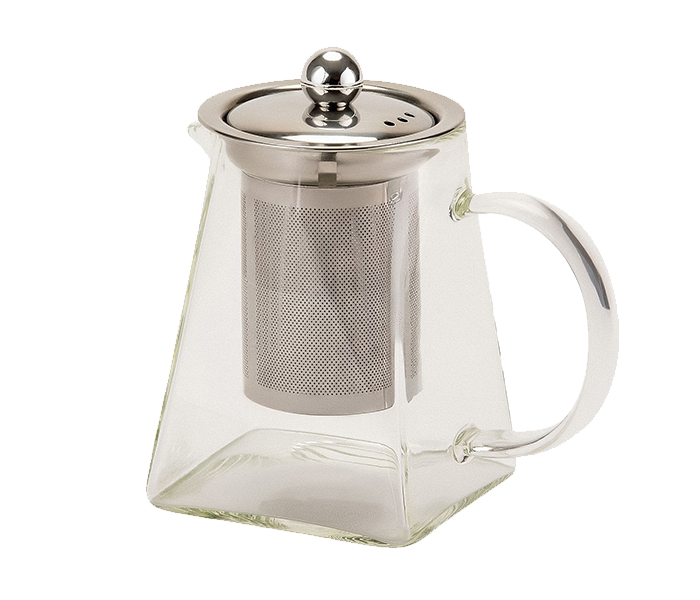 Royalford RFU9085 550ml Glass Tea Pot with Strainer - Clear - Zoom Image 1