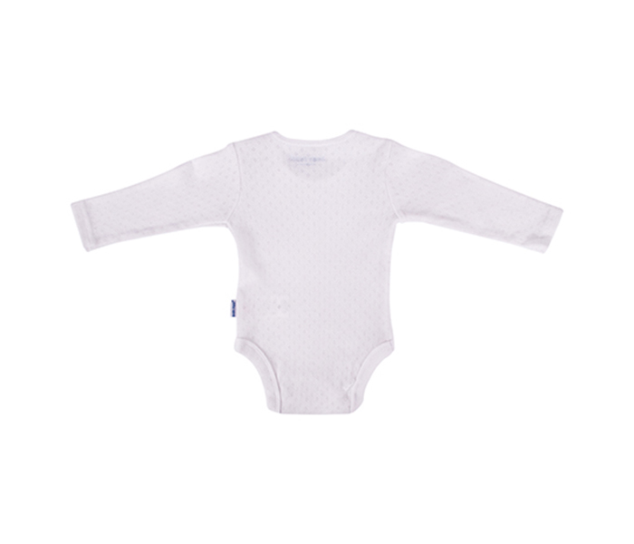 Baby Plus BP8021 6-12M Boys Full Sleeve Body Suit - White - Zoom Image 2