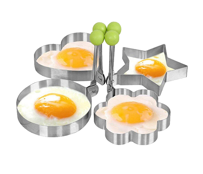 Taqdeer SW-389-LP Stainless Steel Fried Egg Mold Set - Silver - Zoom Image 1