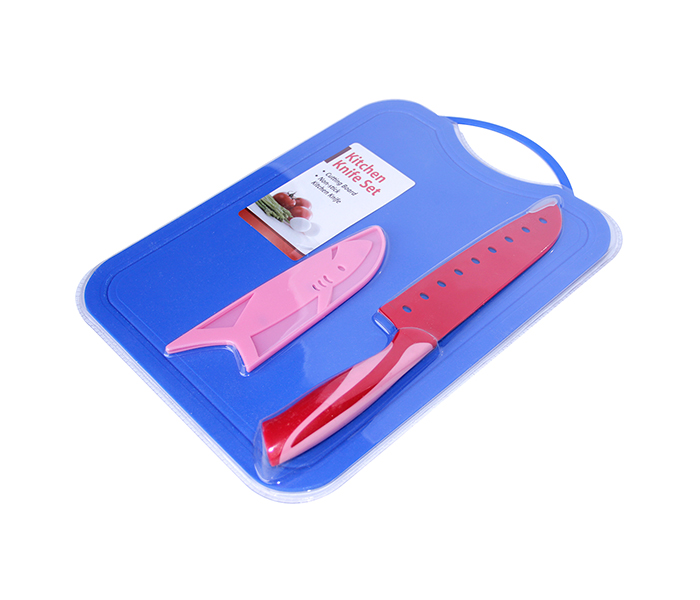 Taqdeer KN-9305 Kitchen Knife Set with Chopping Board - 2 Pieces - Zoom Image 3