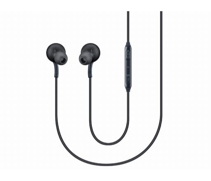 AMG Universal Fabric Cord In-Ear Wired Earphones with Mic Dark Grey - Zoom Image 4