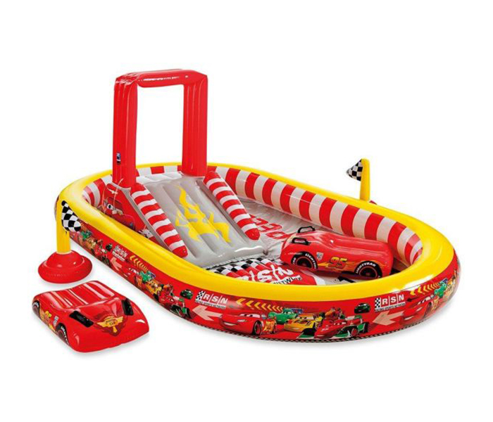 Intex ZX-57134 348 x 198 x 121CM Inflatable Disney Cars Water Play Centre - Red & Yellow - Zoom Image 2