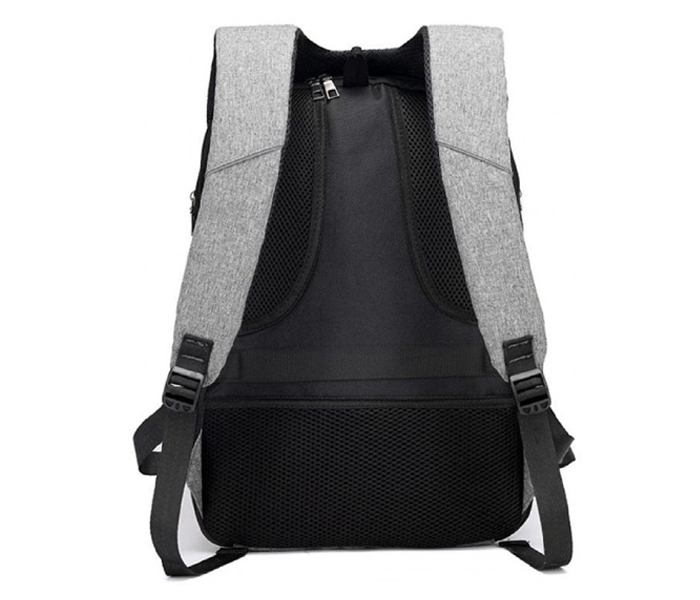 Dasfour AR-096-1 Anti-theft Backpack Laptop With USB Charge 16 Inches - Grey - Zoom Image 3