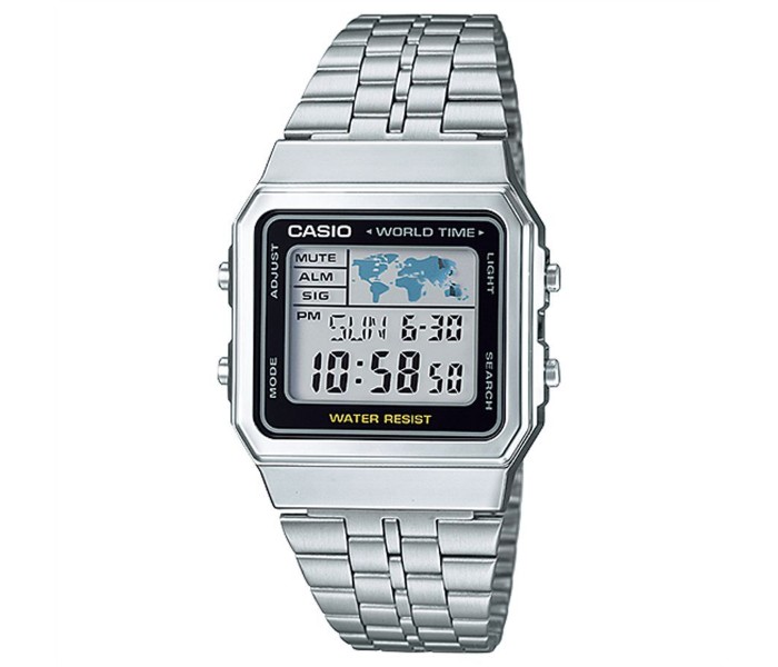 Casio A-500WA-1DF Womens Casual Digital Watch Silver - Zoom Image 4