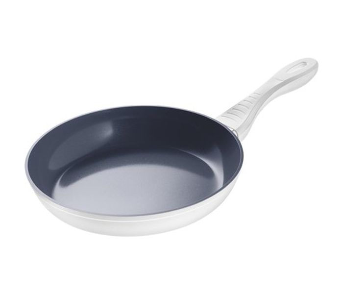 Lamart LT1078 26CM Non-Stick Ceramic Frypan - White & Silver - Zoom Image