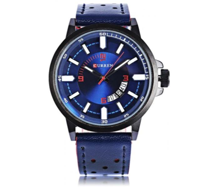 Curren 8228 Quartz Watch For Men Blue - Zoom Image