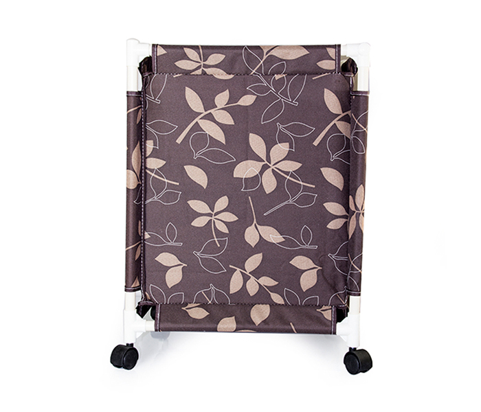 In-House Ls-1110 Foldable Laundry Storage Basket With Wheels - Brown - Zoom Image 2