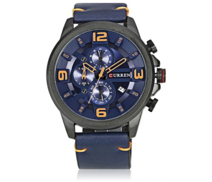 Curren 8288 Chronograph Watch For Men Blue - Zoom Image 2