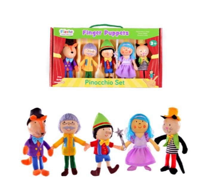 Fiesta Crafts T-2804 Pinocchio Assorted, Set of 5 - Zoom Image