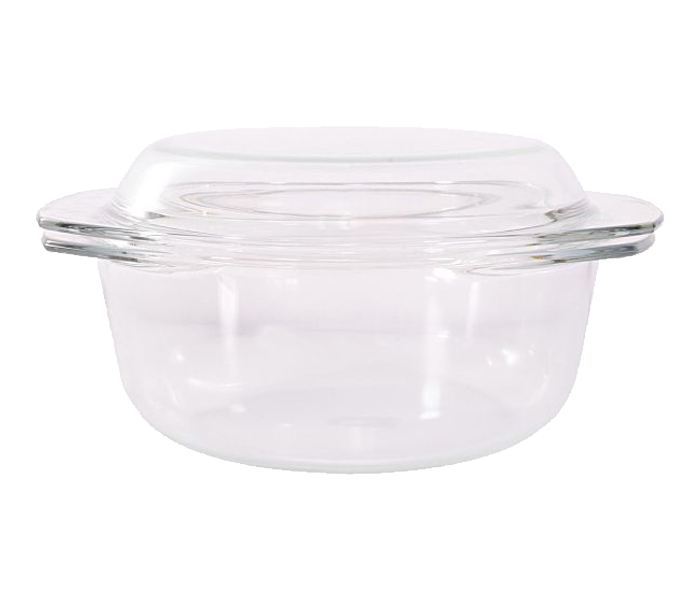 Royalford RF2706-GBD 2 Piece Glass Bowl with Lid - Clear - Zoom Image