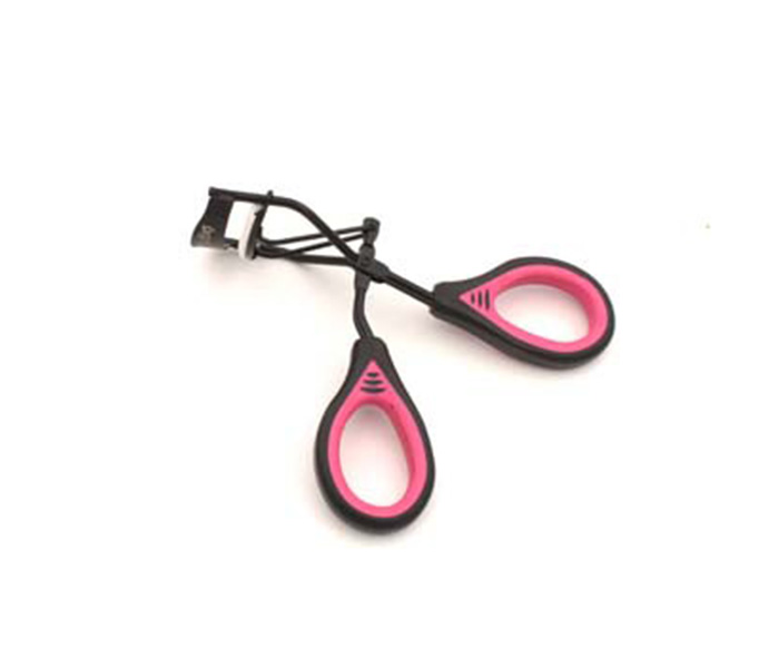 Tips & Toes TT-035 Stainless Steel Eyelash Curler with Grippy Handle, Black & Pink - Zoom Image 5