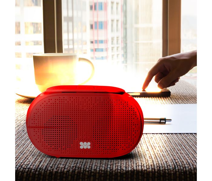 Promate Cheerbox Touch Control Wireless Bluetooth Speaker with Mic - Red - Zoom Image 3